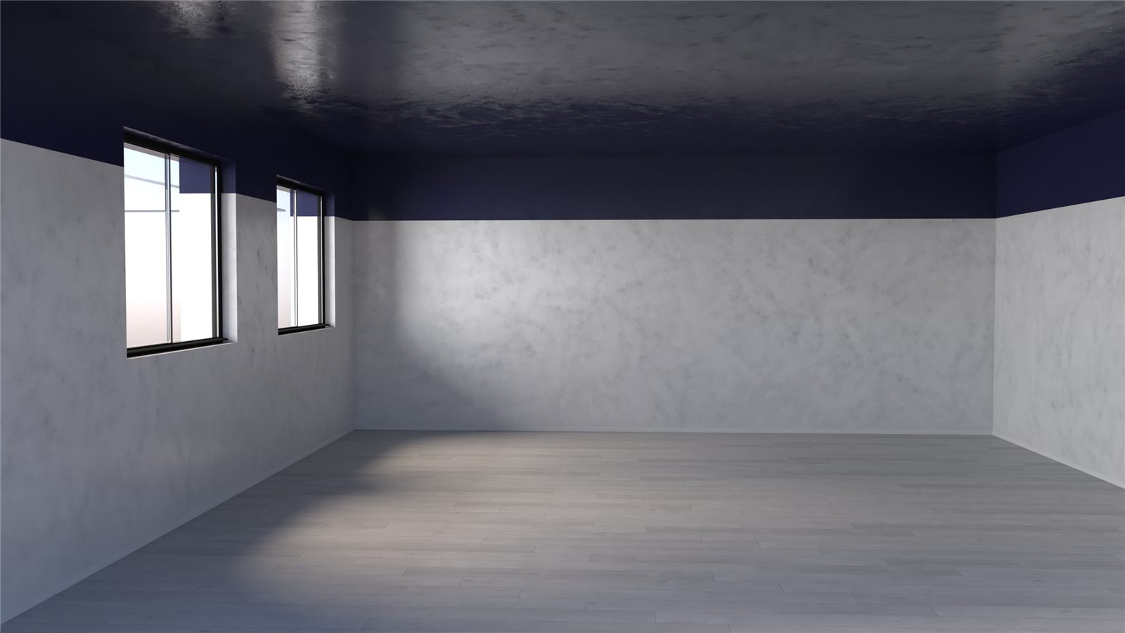 Interno con finitura decorativa su pareti e soffitto